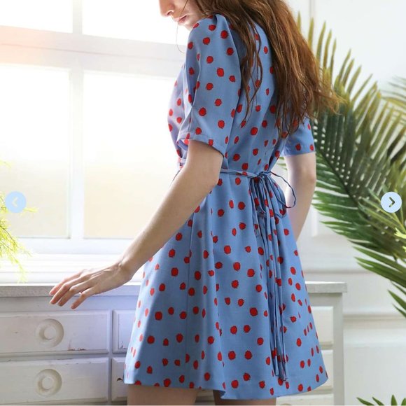 Salon De Yohn OS Red Polka Dot Dress - Picture 5 of 9